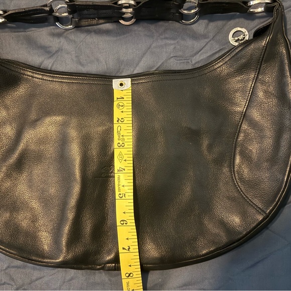 Longchamp Black Leather Shoulder Bag - Picture 9 of 11